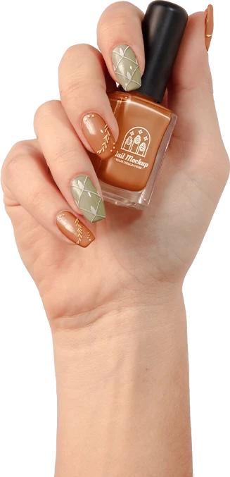 hand with nails polish
